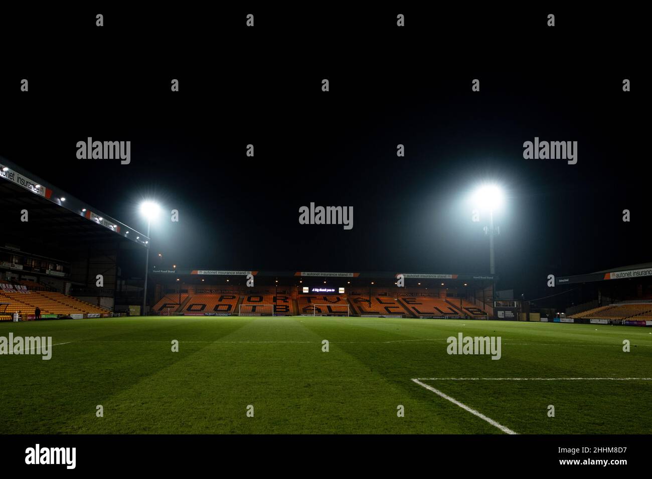 Vale Park football stadium in Stoke-on-Trent, England. Home ground of Port Vale F.C. since 1950 Stock Photo