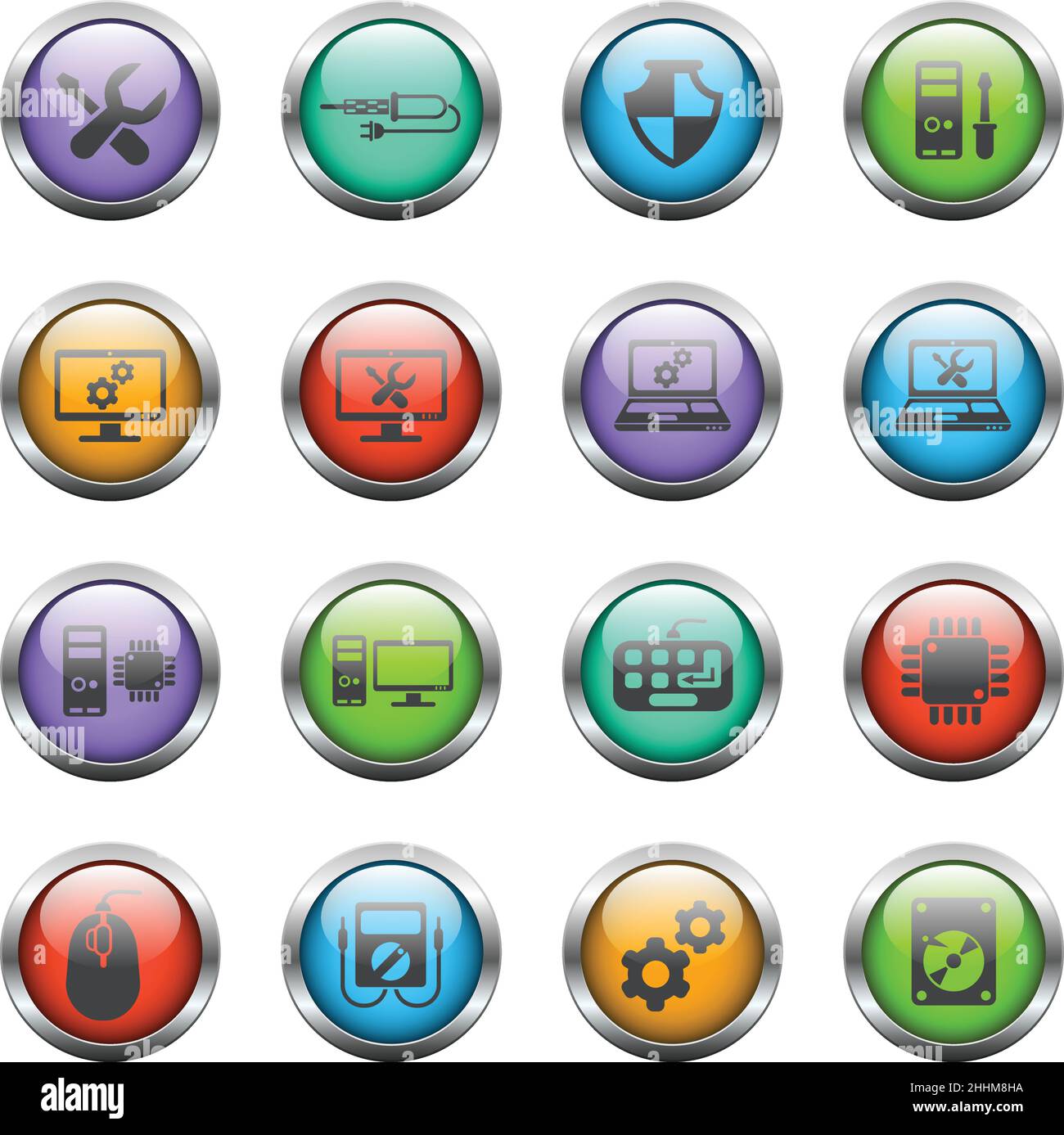 Computer repair icons hi-res stock photography and images - Alamy