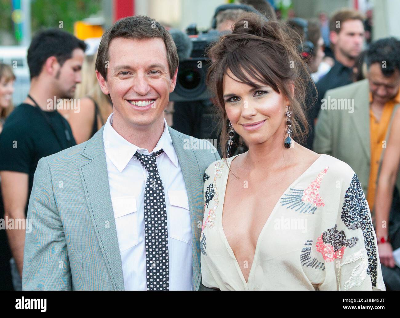 Red carpet arrivals at the 2008 ARIA (Australian Recording Industry Association) Awards held at Acer Arena in Sydney, Australia, on 19 October 2008. Pictured: Rove McManus and Tasma Walton Stock Photo