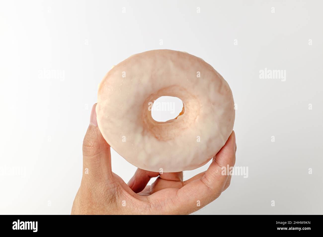 glazed donuts on a white background Stock Photo