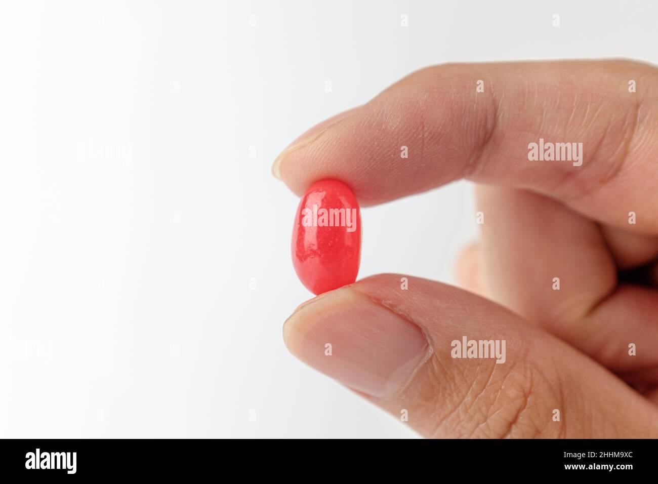jelly bean on a white background Stock Photo