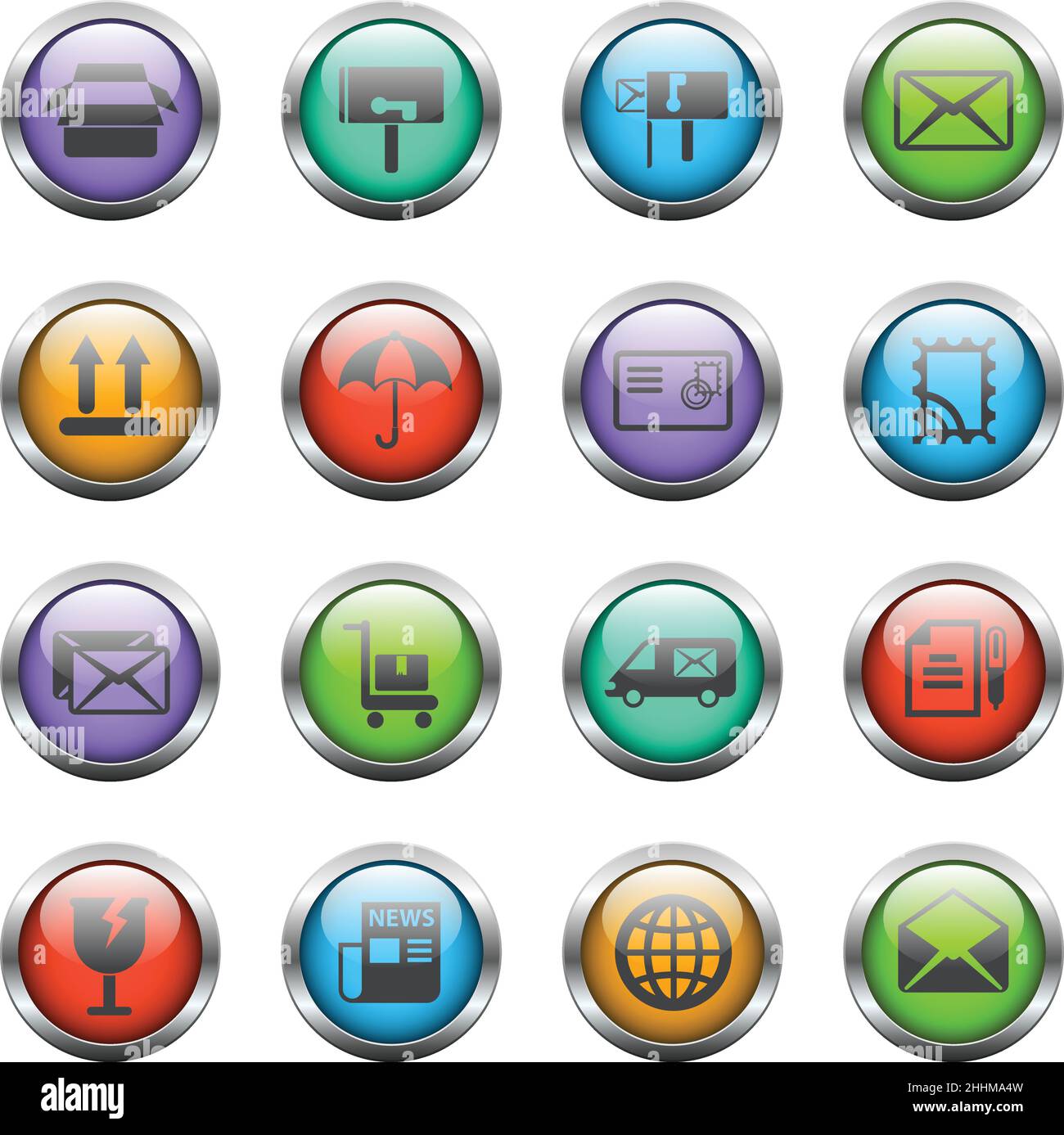 post service icon set Stock Vector Image & Art - Alamy