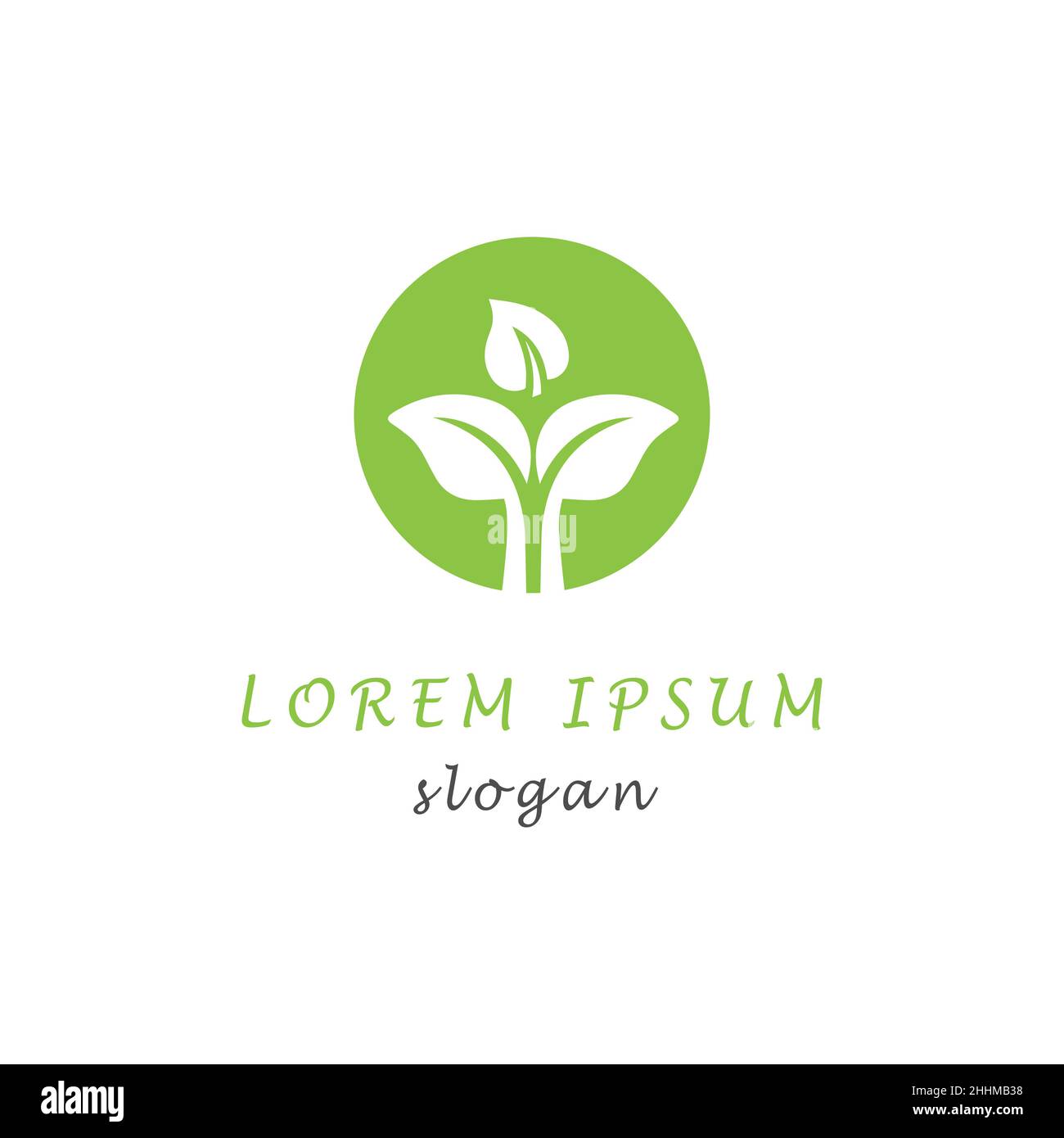 Natural leaf logo template inspiration. Natural leaf vector health logo ...