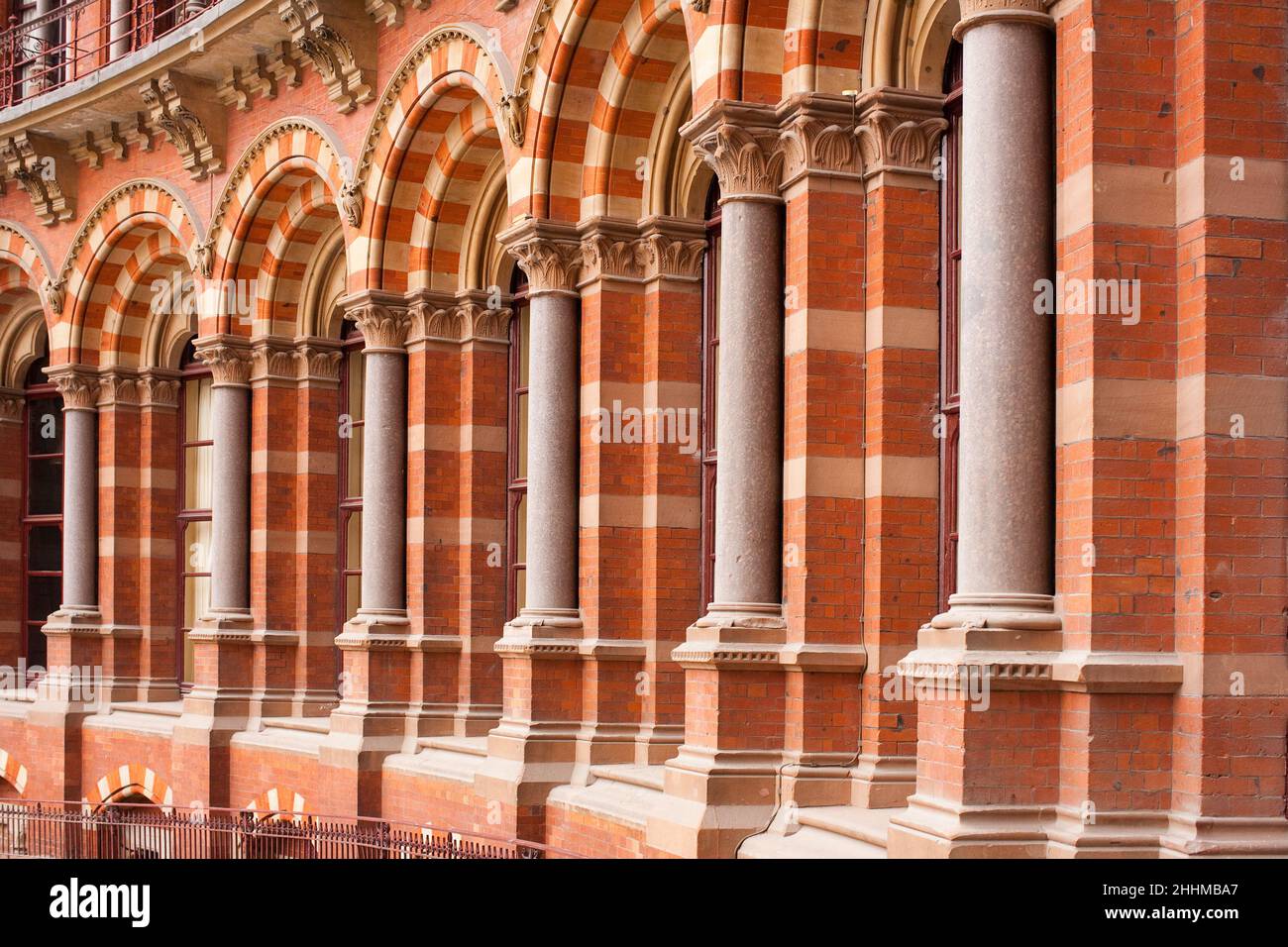A detail shot of the architecture of St. Pancras Railway station, London, UK Stock Photo Alamy
