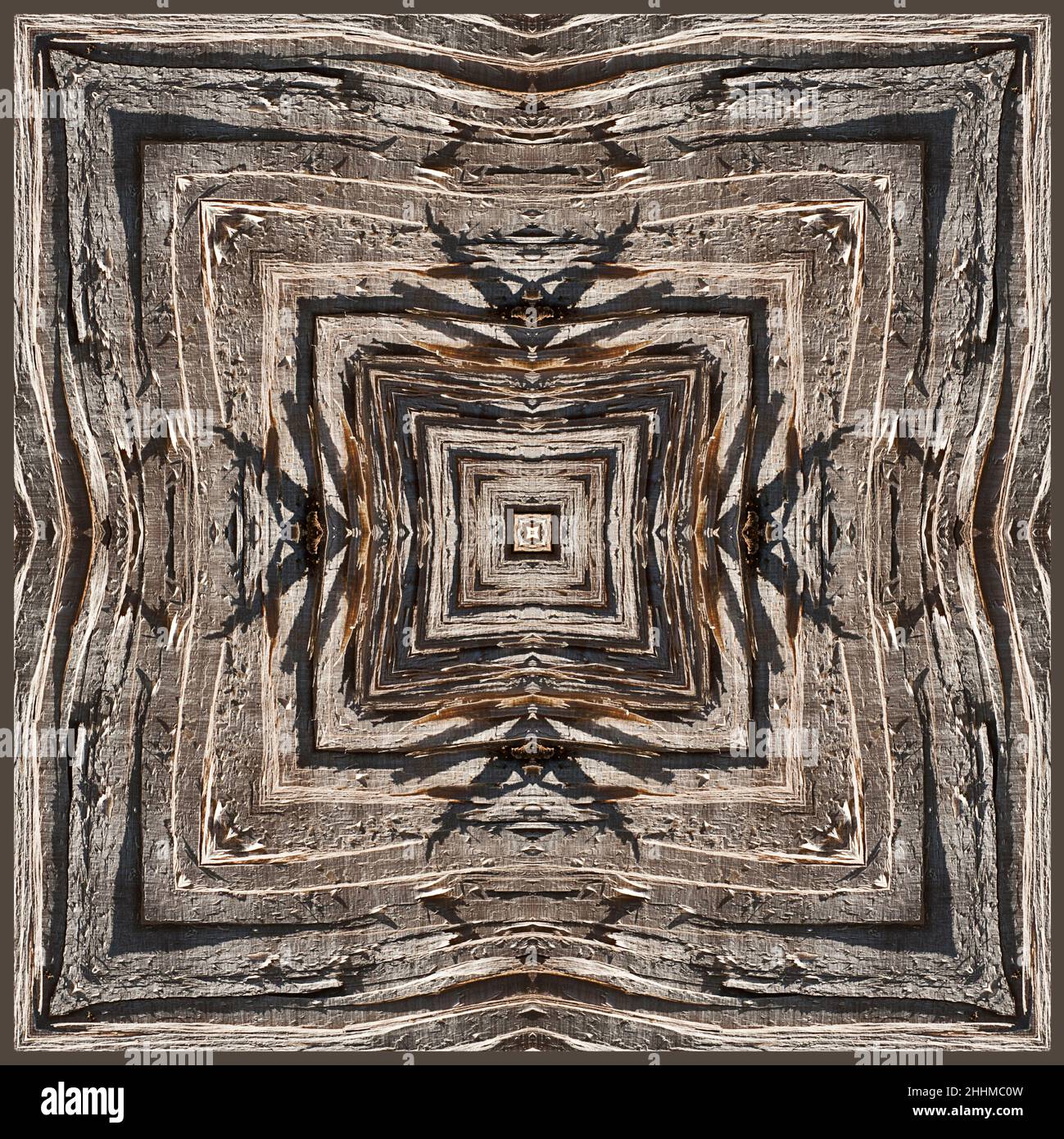 Kaleidoscope of chopped  wood Stock Photo