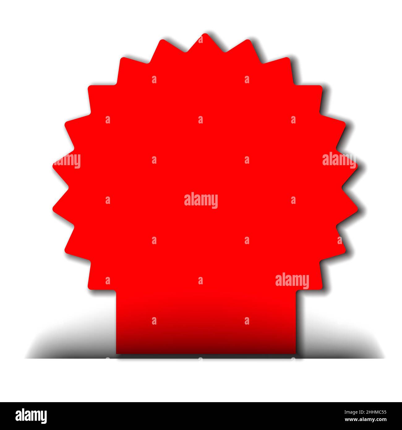 set of different new advertising flag and stickersin red color Stock Vector