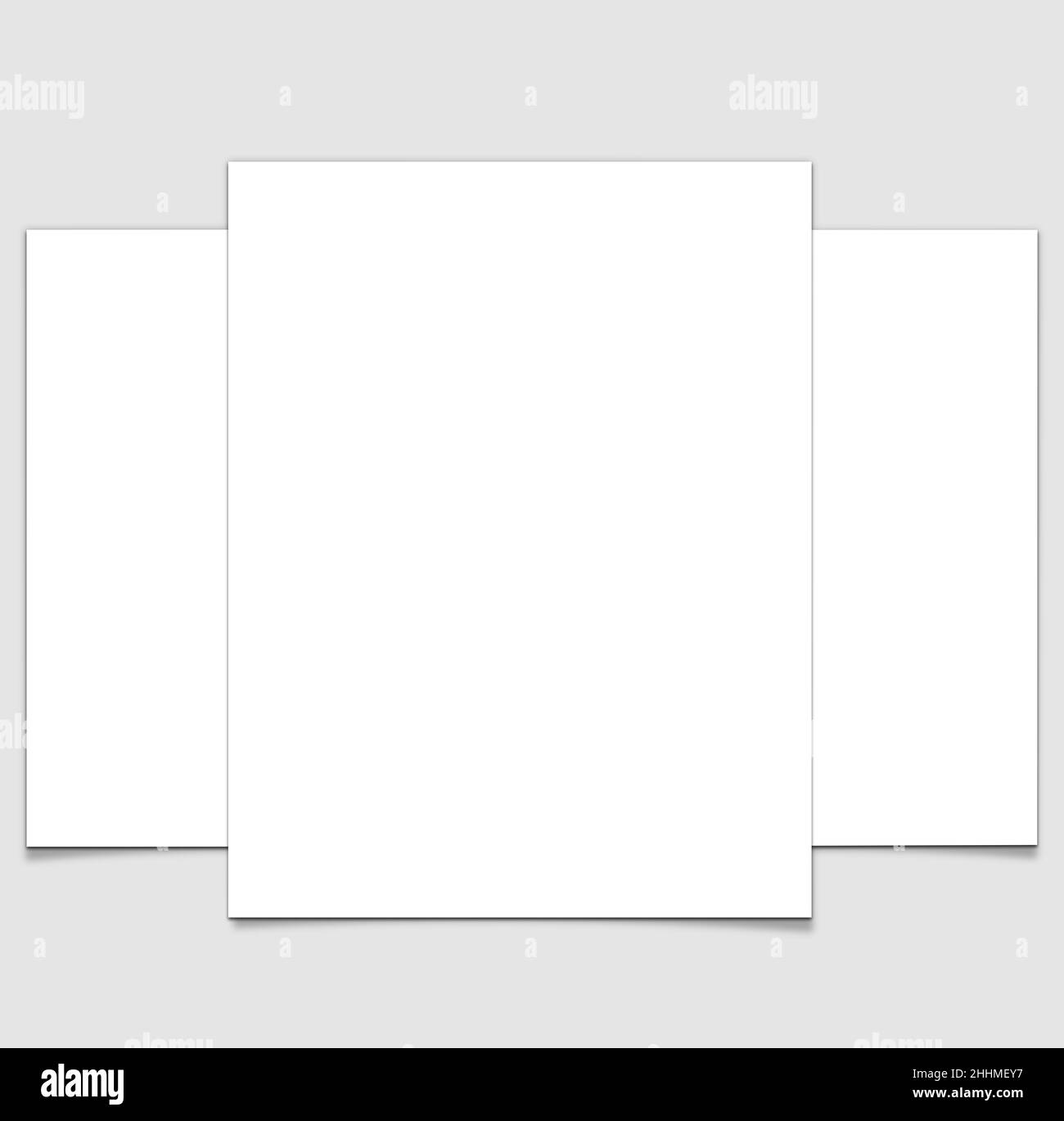 Flyer A4-A5 Mockup 3D Rendering Stock Photo - Alamy