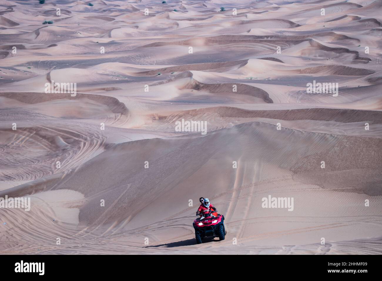 ATV Riding and Dune Bashing on a Desert Safari in Dubai, UAE Stock ...