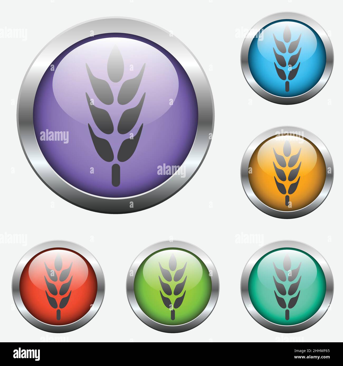 spike glass buttons Stock Vector Image & Art - Alamy