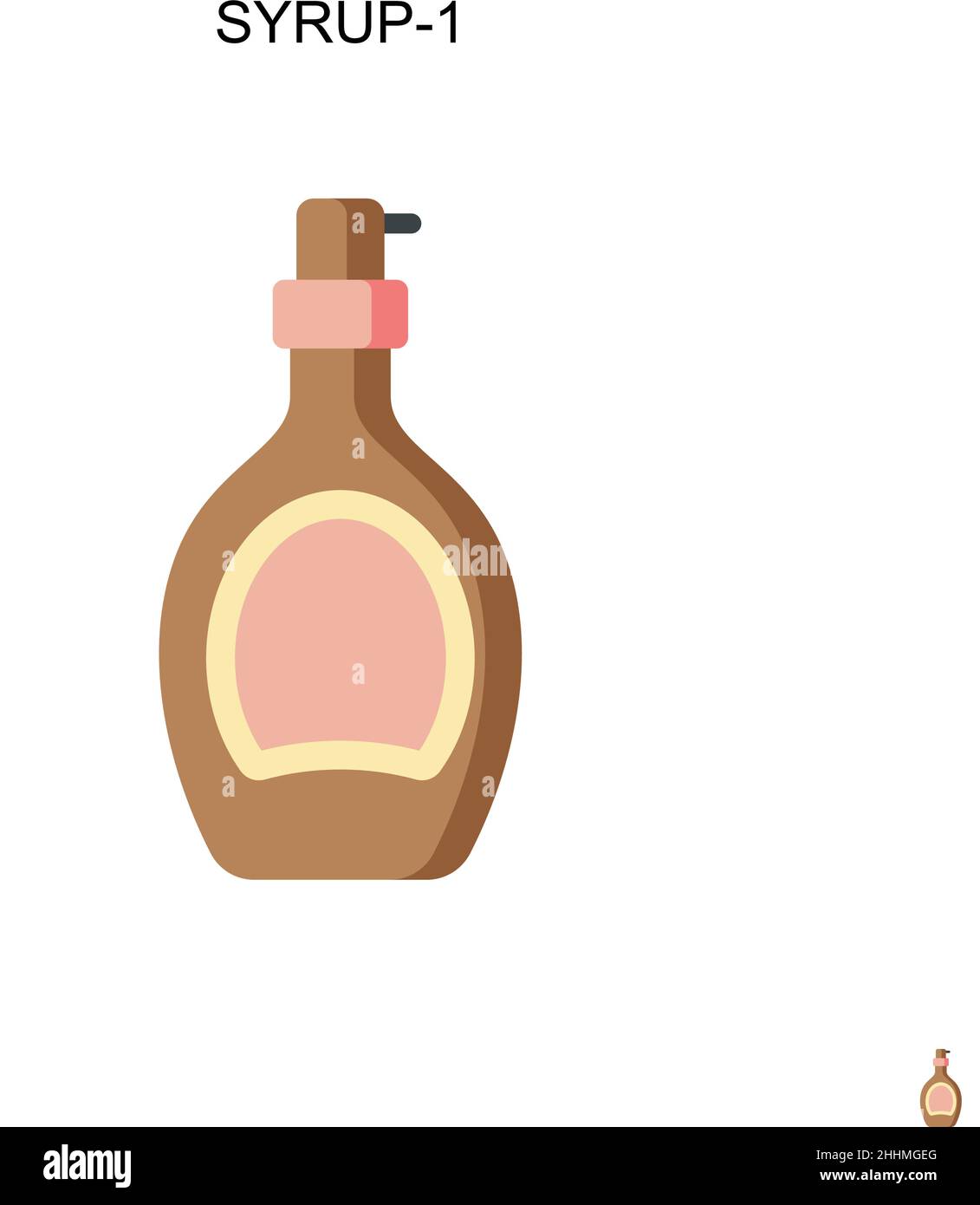 Syrup-1 Simple vector icon.Perfect color modern pictogram on editable stroke. Syrup-1 icons for your business project Stock Vector