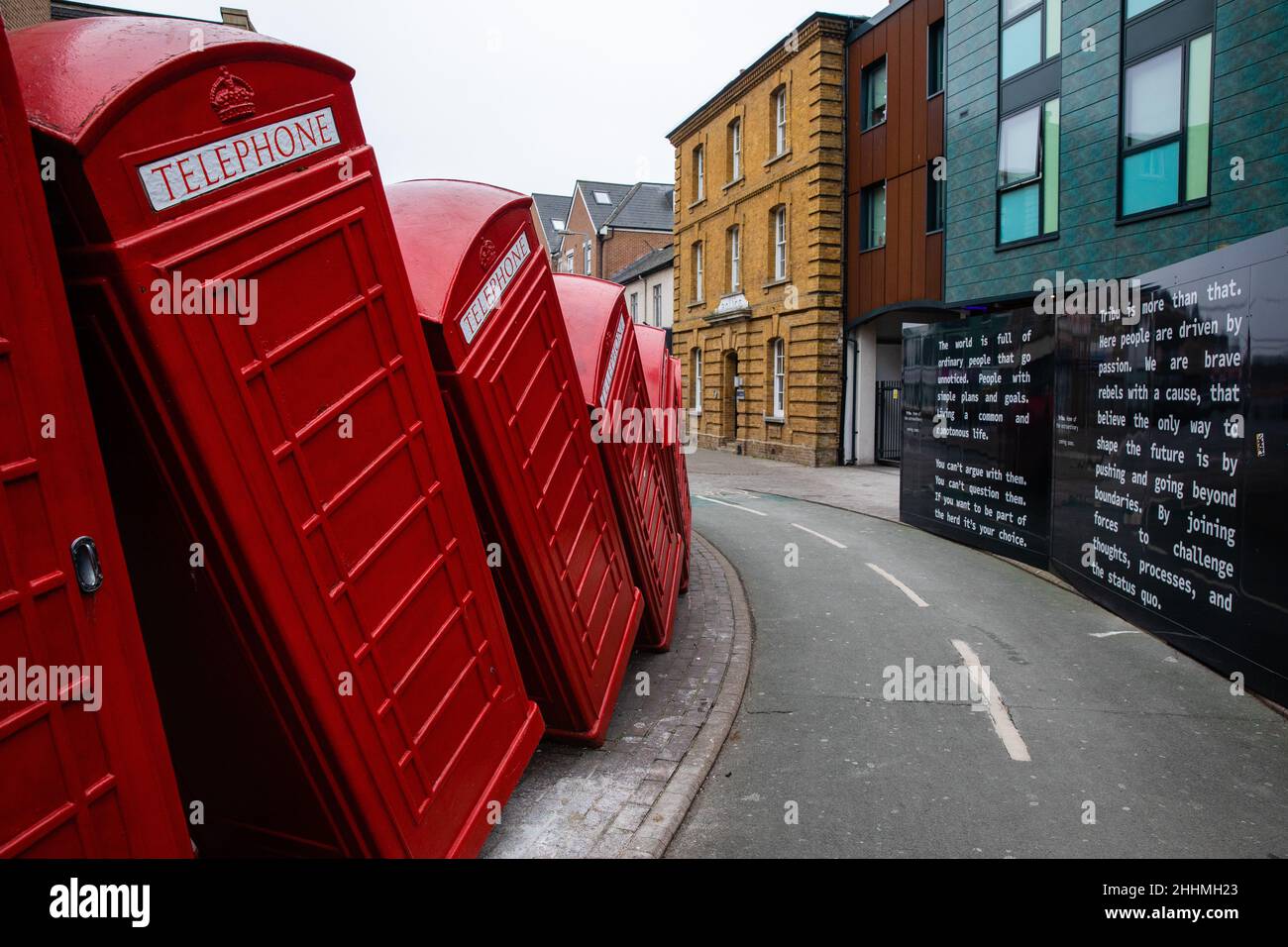 Kingston upon Thames, UK. 24th January, 2022. Out of Order, an artwork