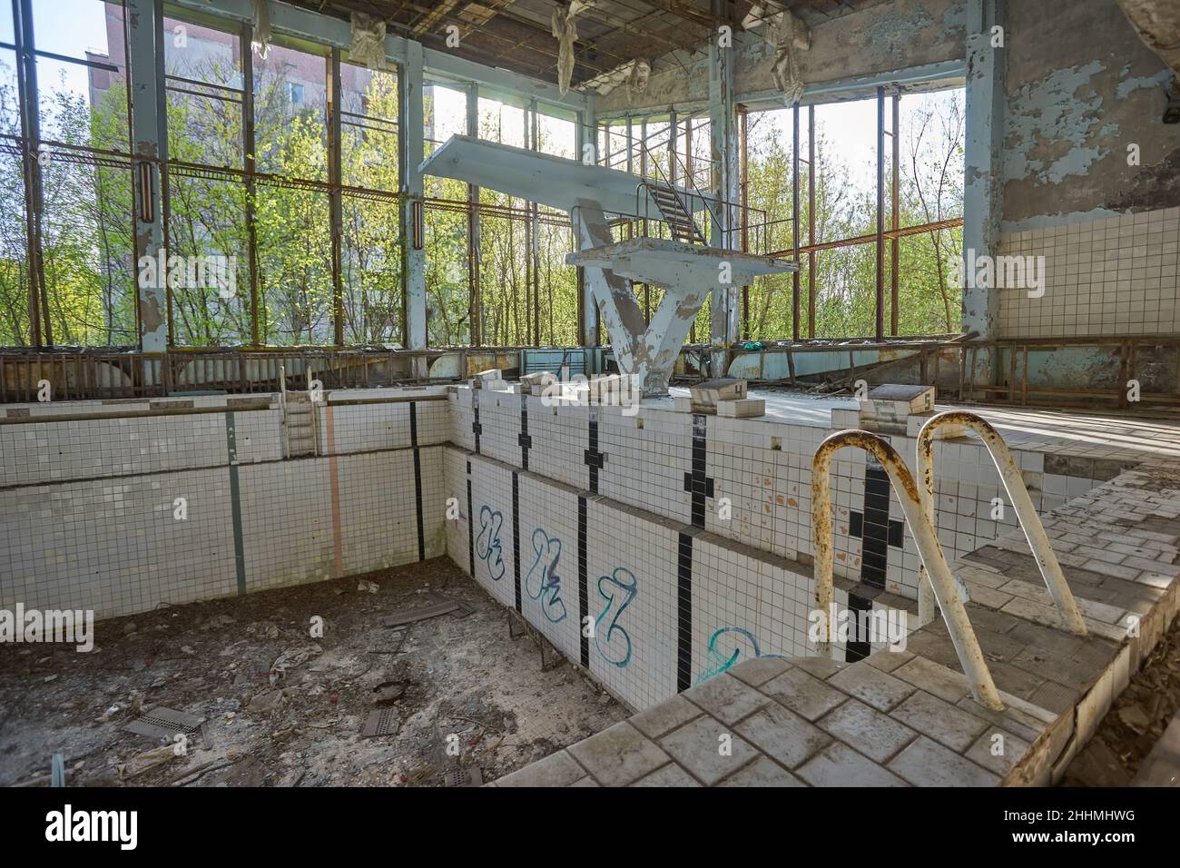 Chernobyl diving platform hires stock photography and images Alamy