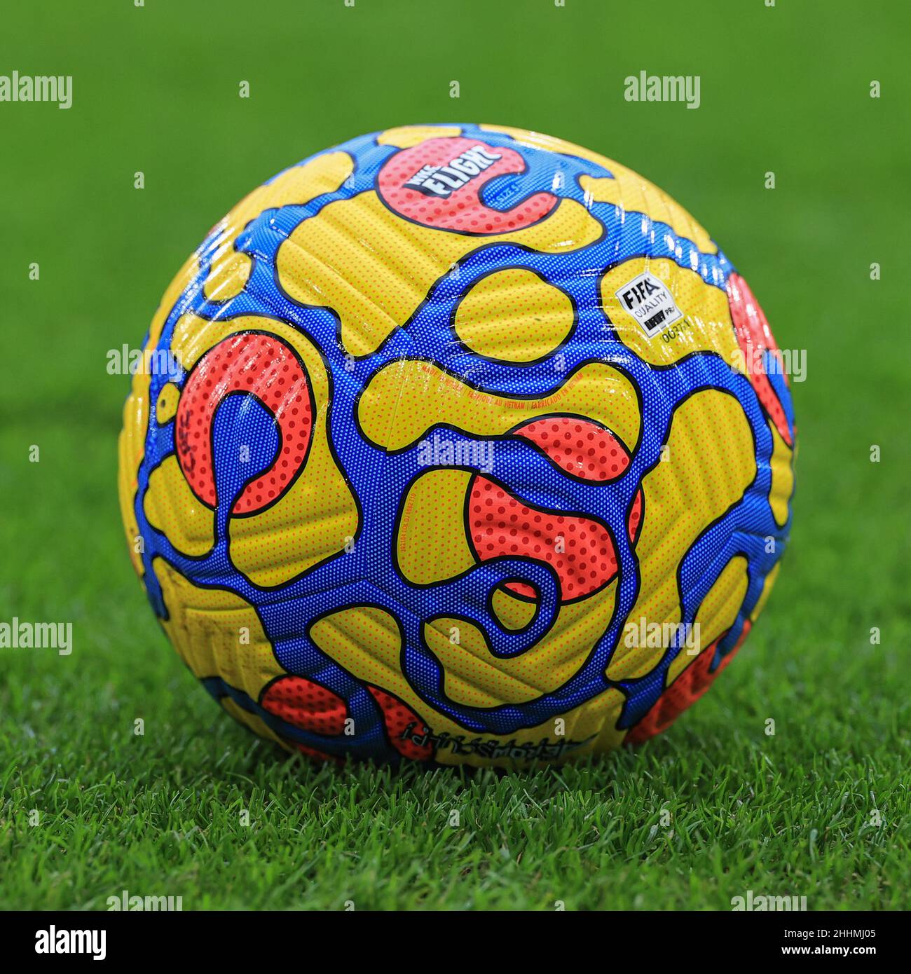 Nike Strike Premier League 2021/22 Winter Match Ball Stock Photo