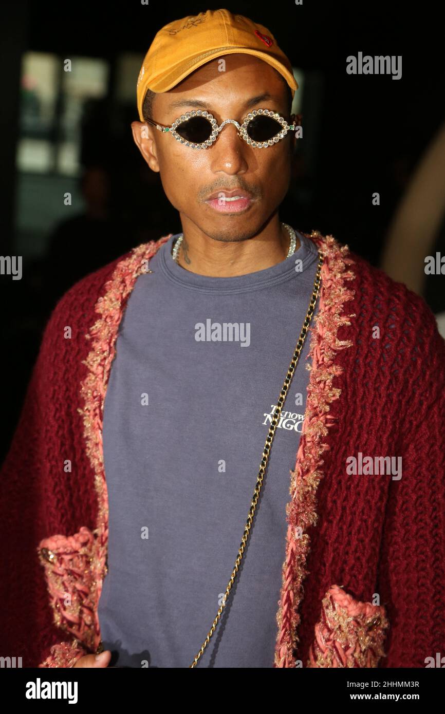 Paris, France. January 25, 2022, Pharrell Williams during the