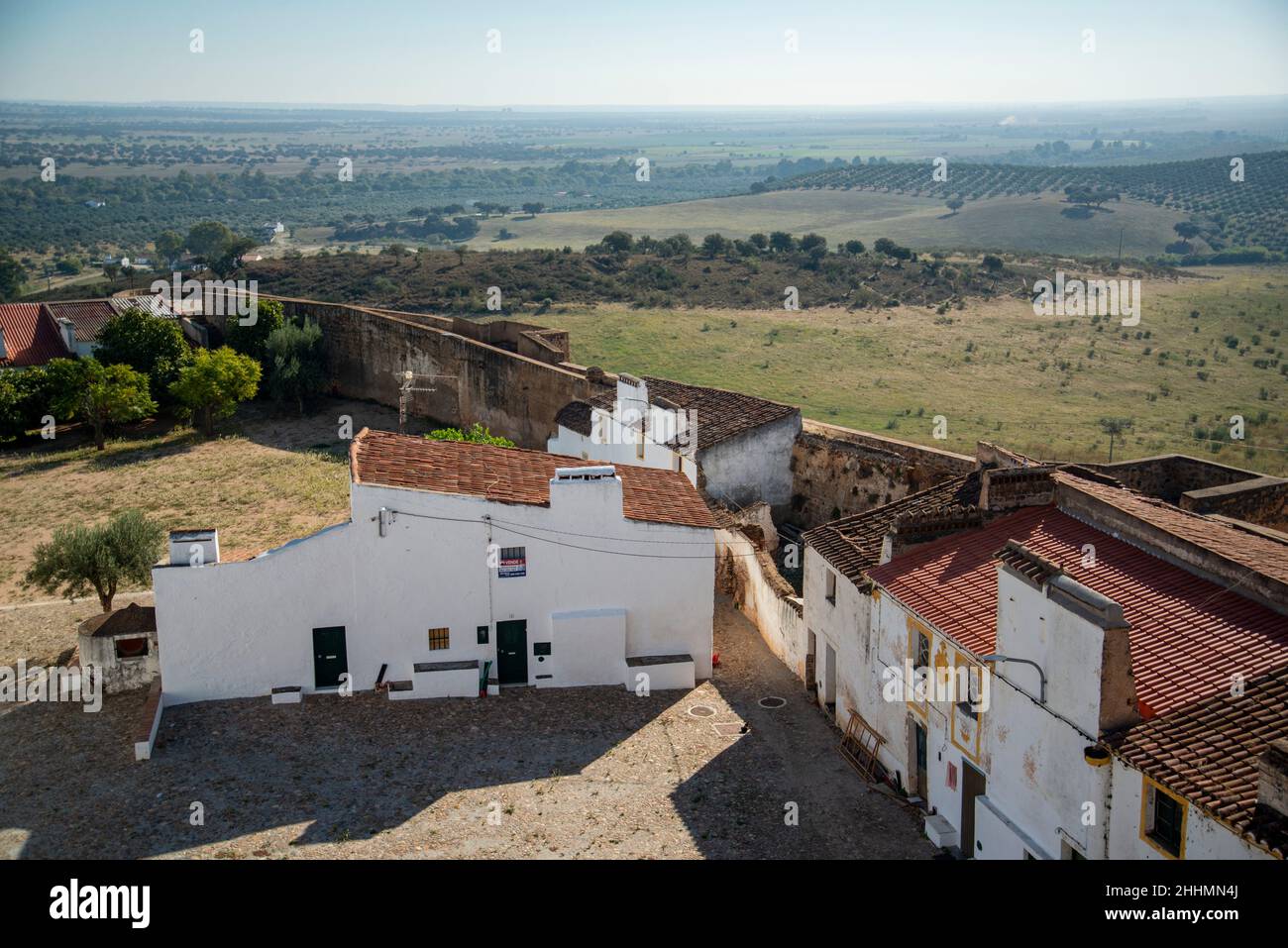 the Castelo de Ouguela in the Village of Ouguela in Alentejo in