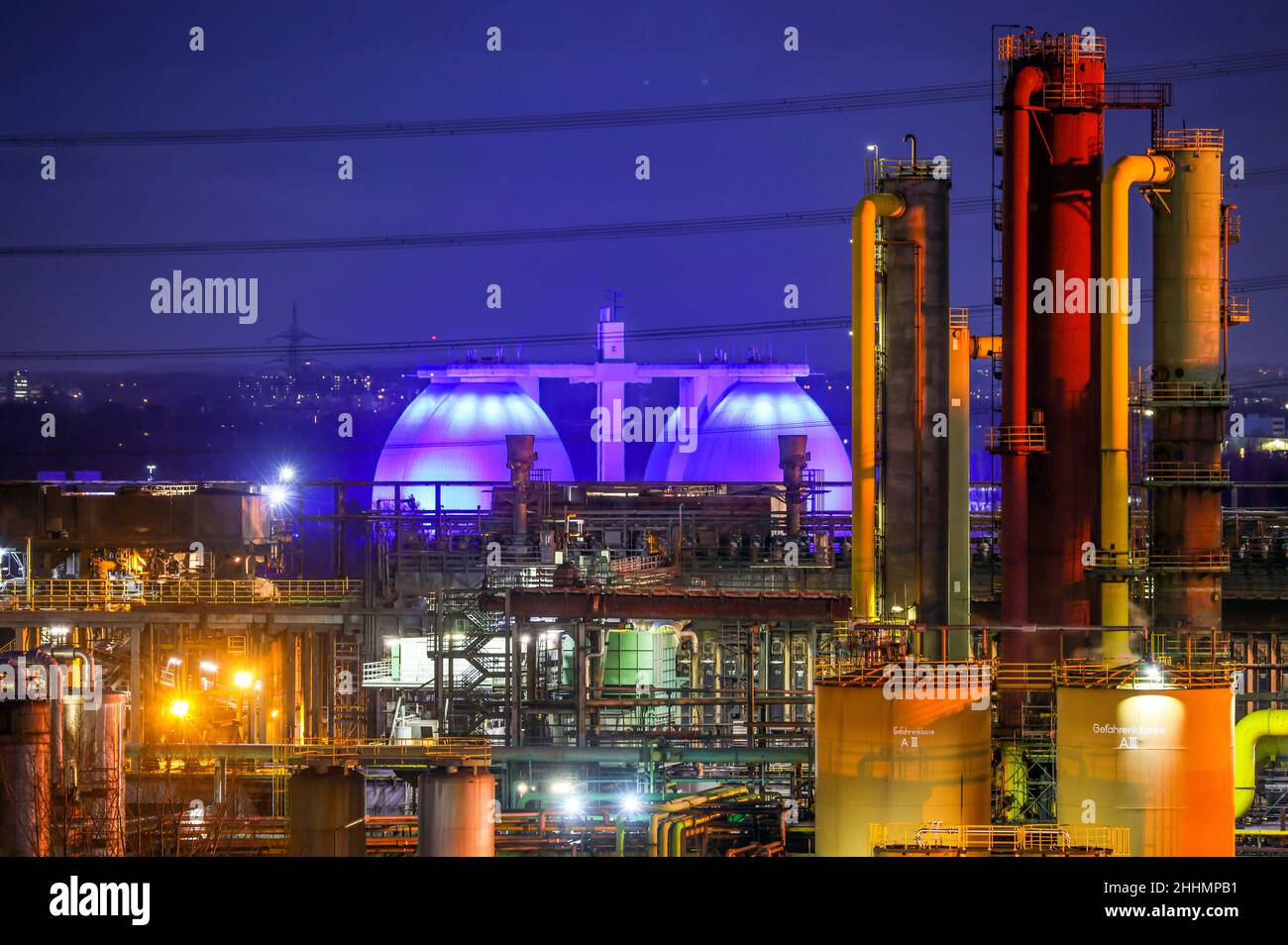 Bottrop, North Rhine-Westphalia, Germany - The Prosper coking plant is one of the three operating coking plants in the Ruhr area. The Prosper coking p Stock Photo