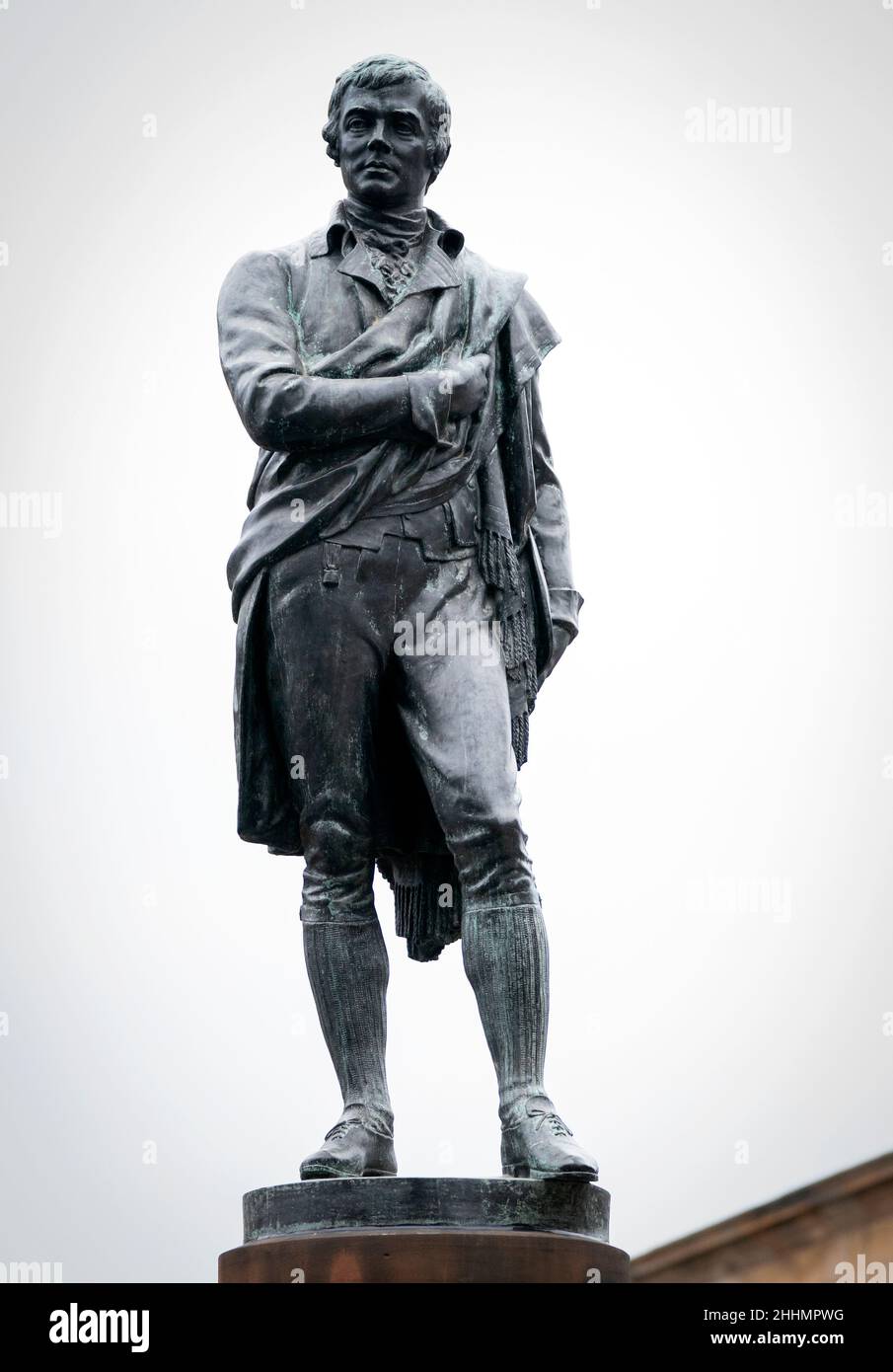 The 124yearold statue of Robert Burns after being unveiled at a