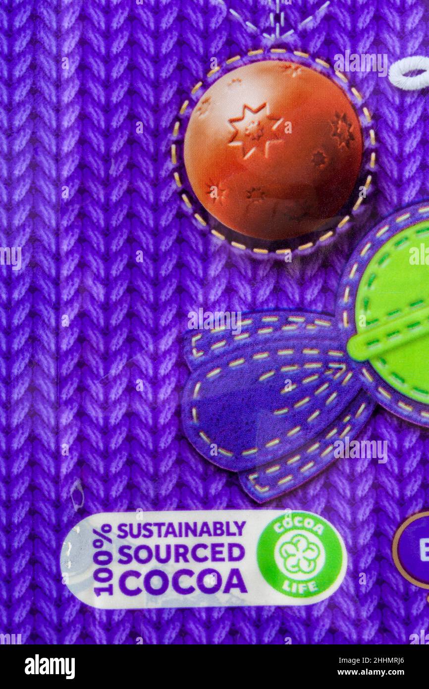 100 sustainably sourced cocoa Cocoa Life symbol CocoaLife on packet