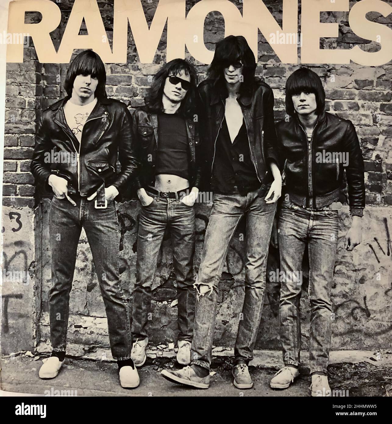 New York City, NY, USA, 'The Ramones' Punk Rock Band Record Collection, 1970s Music Collection, Sire Records, 1976, rock album cover, classic rock vinyl albums, vintage covers Stock Photo