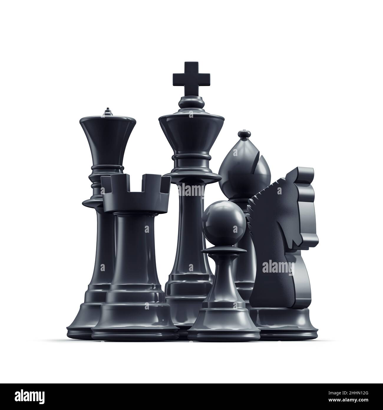 King queen rook bishop chess pieces hi-res stock photography and images -  Alamy