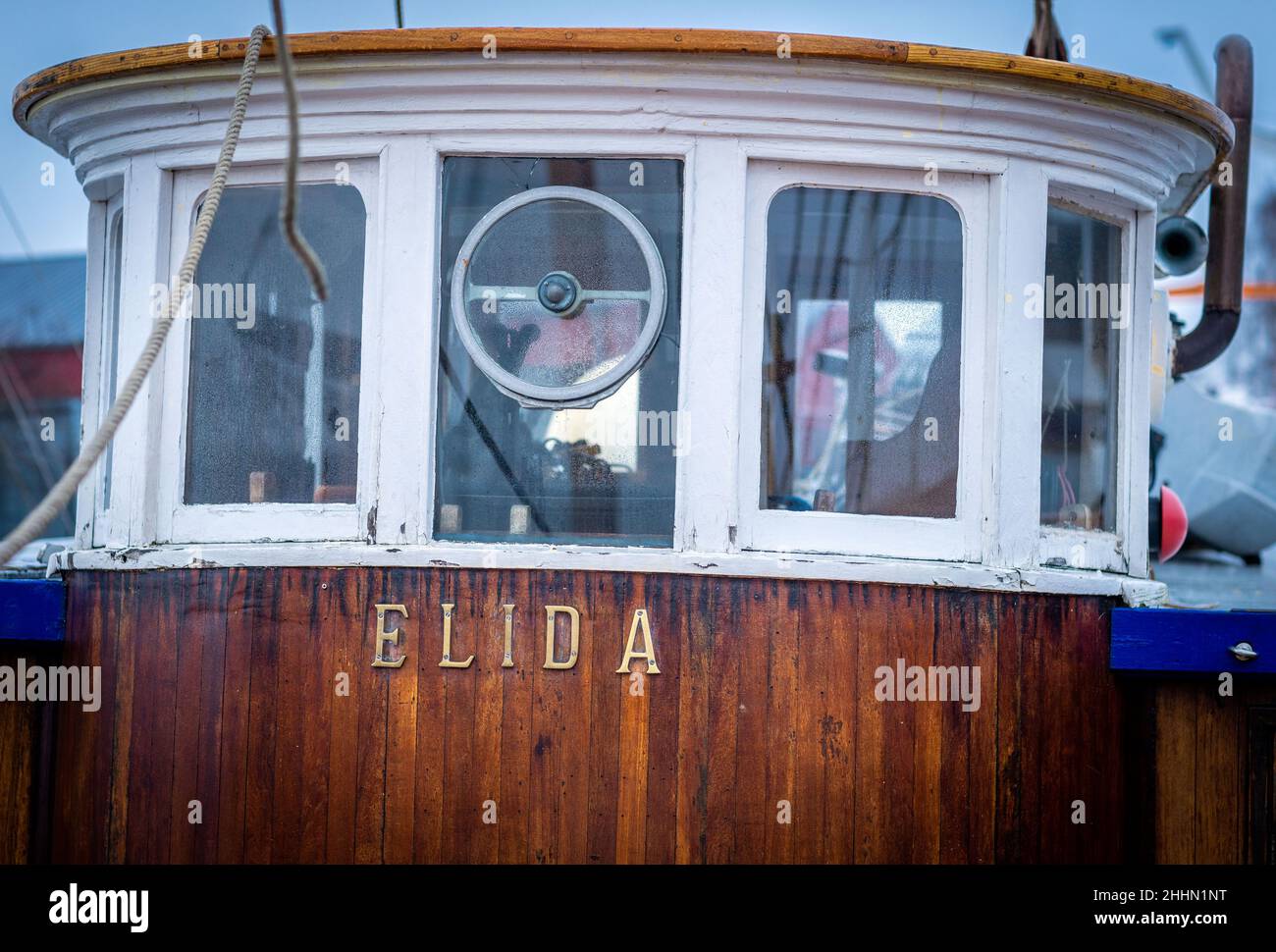 Greifswald, Germany. 25th Jan, 2022. The wooden helm of the missionary