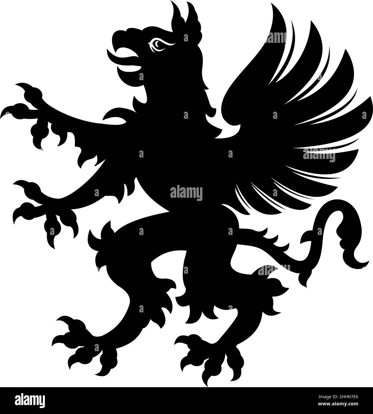 Griffin Tattoo Black White Silhouette Stock Vector Image Art Alamy griffin-tattoo-black-white-silhouette-stock-vector-image-art-alamy
