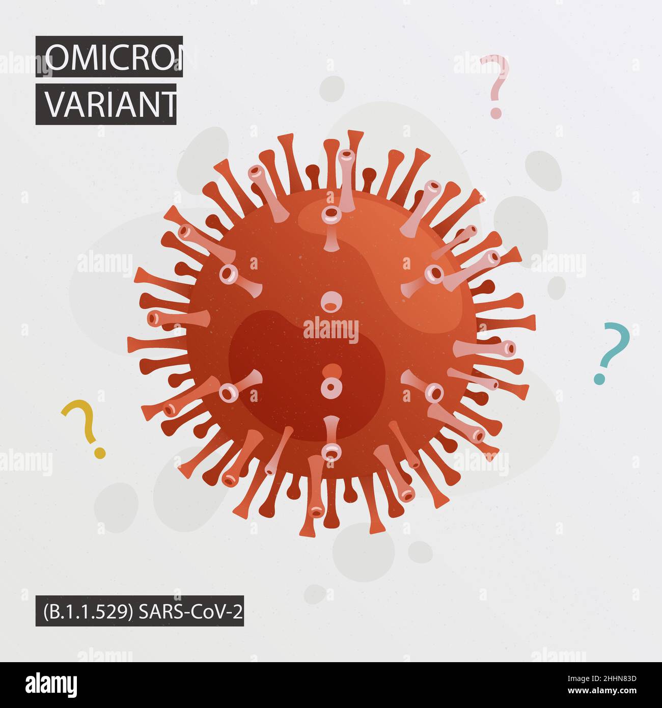 Dangerous omicron variant illustration Vector illustration Stock Vector ...
