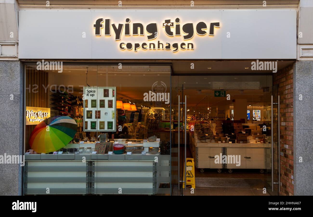 Flying Tiger Copenhagen shop, Tavern Street, Ipswich, Suffolk, England Stock Photo Alamy