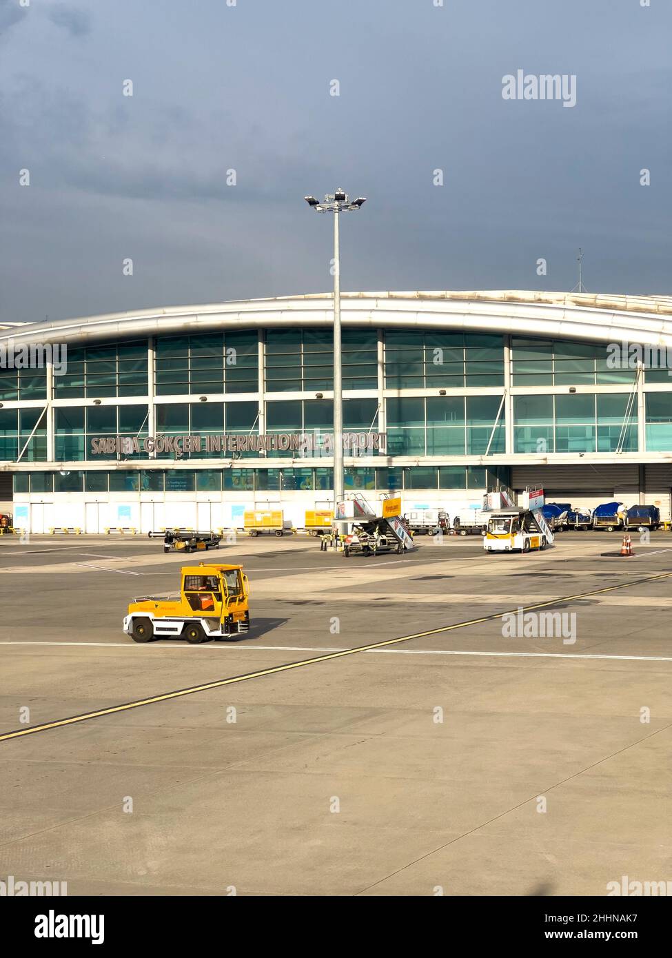 Sabiha Gokcen Airport, Istanbul, Turkey January 15, 2022 Exterior of