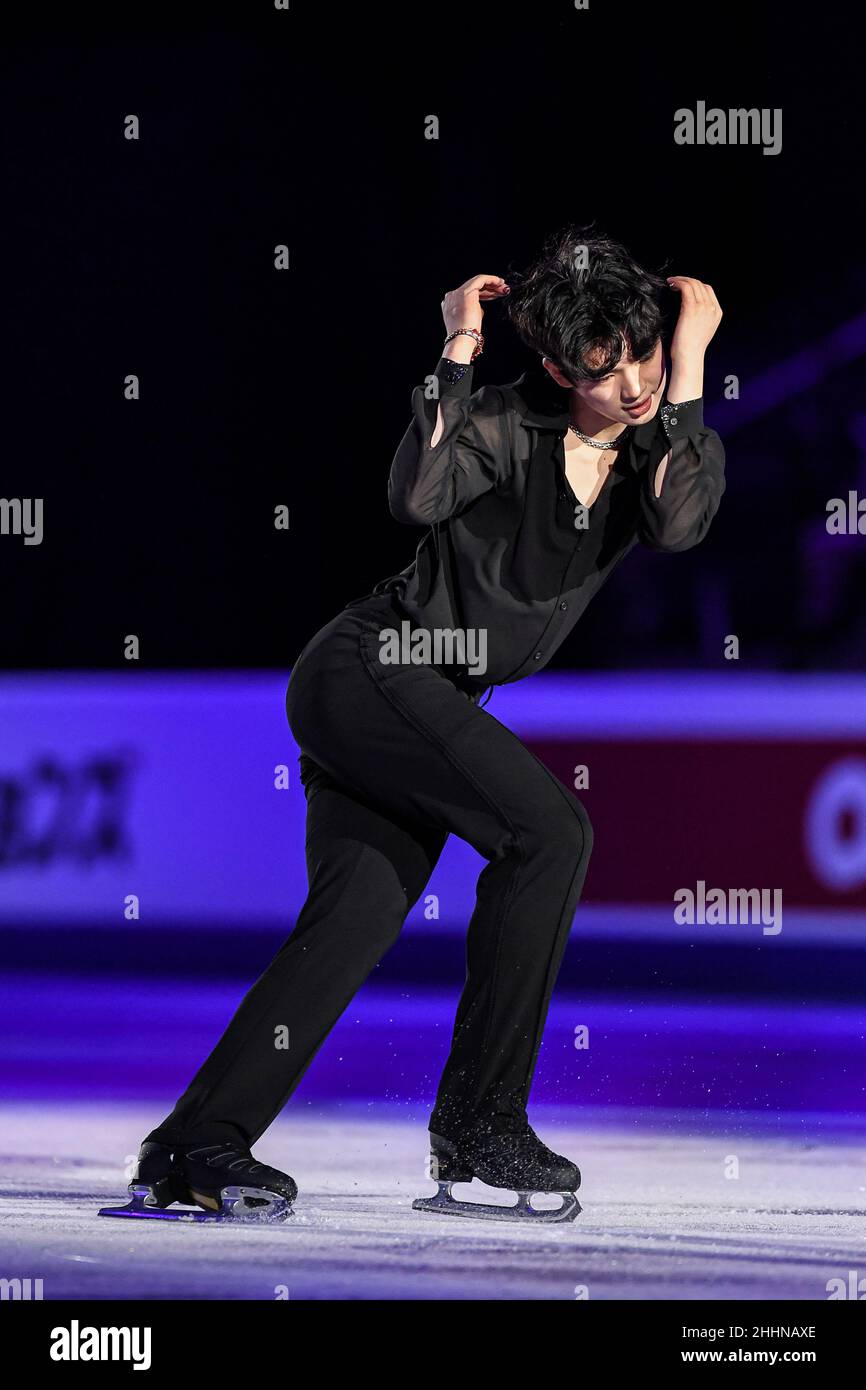 Junhwan CHA (KOR), during Exhibition Gala, at the ISU Four Continents Figure Skating Championships 2022, at