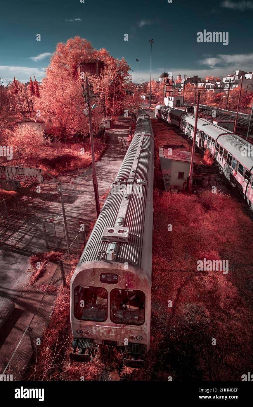 Surreal art train hi-res stock photography and images - Alamy
