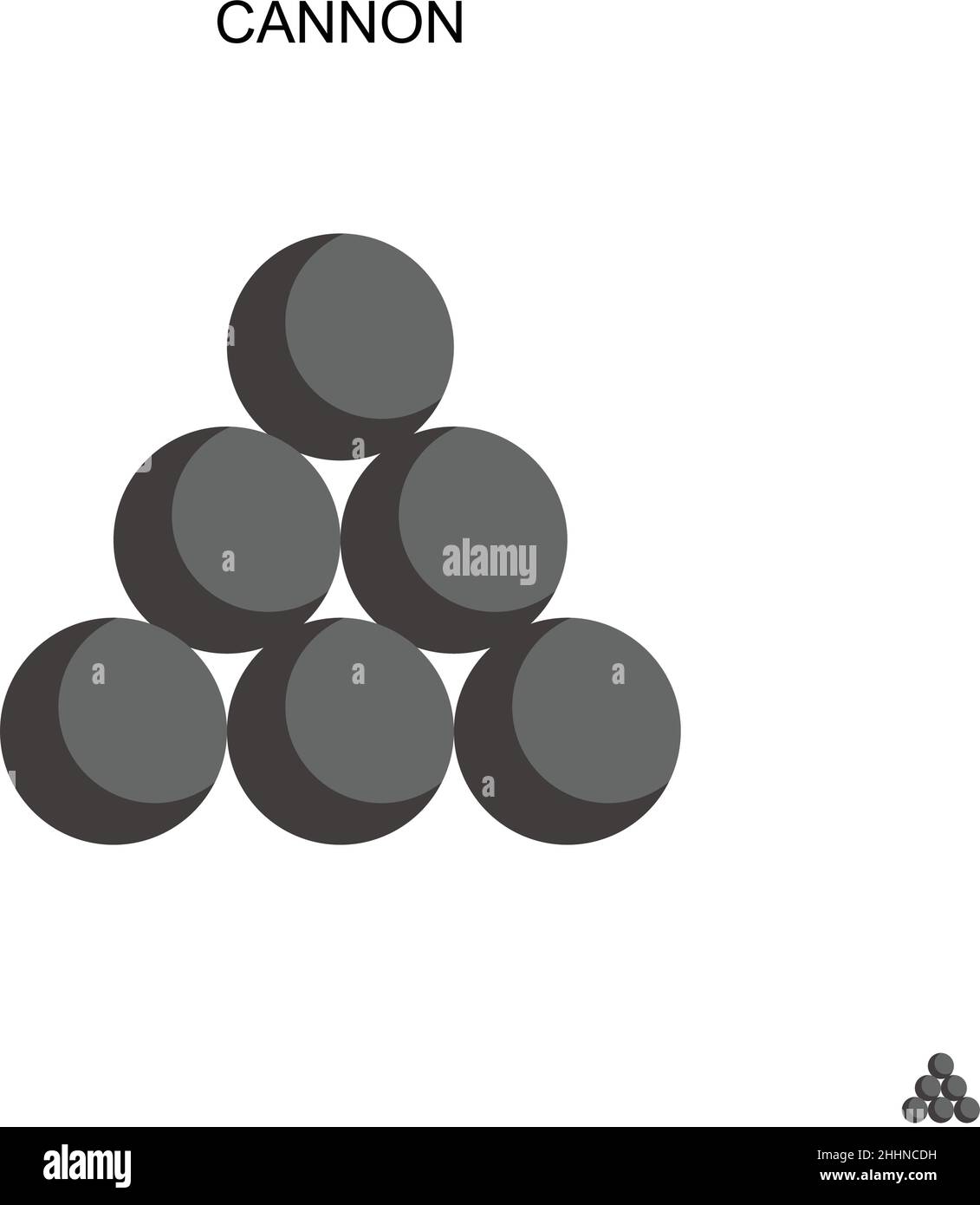 Cannon Simple vector icon.Perfect color modern pictogram on editable ...