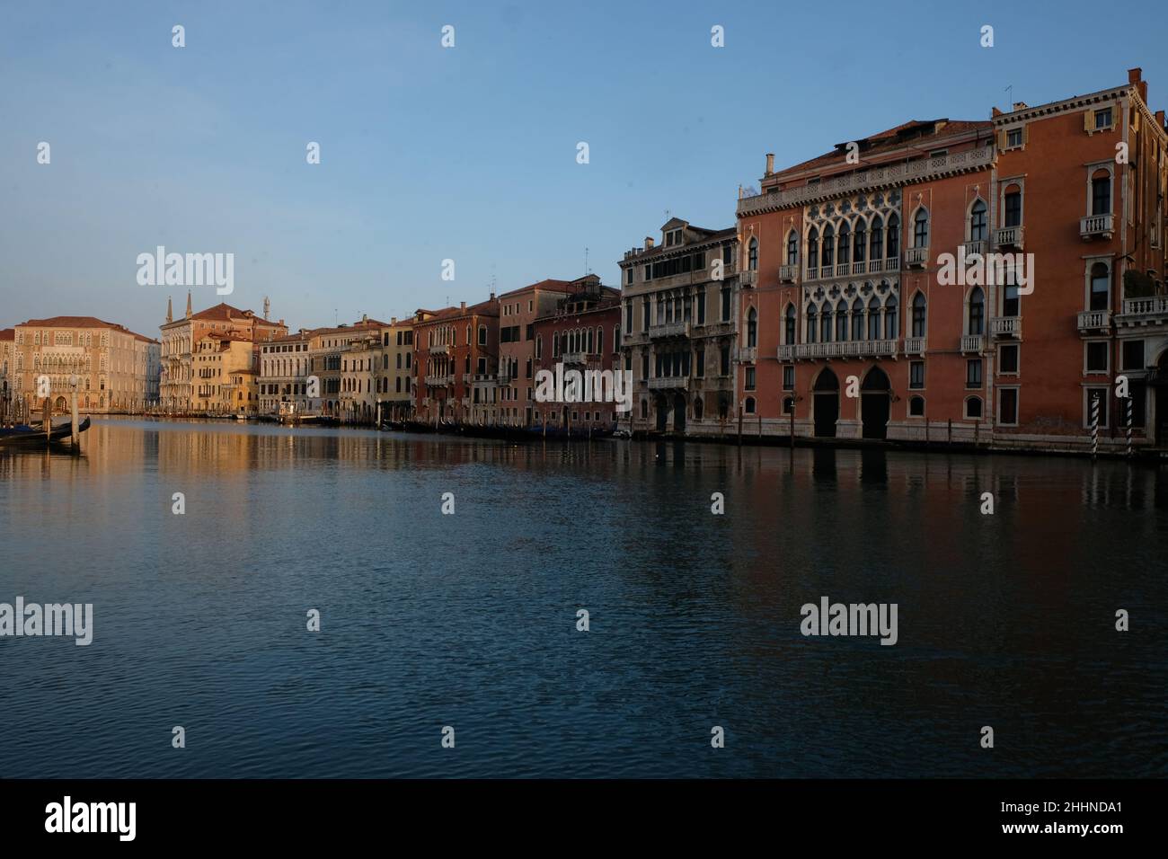A general view of the Grand Canal in Venice Stock Photo