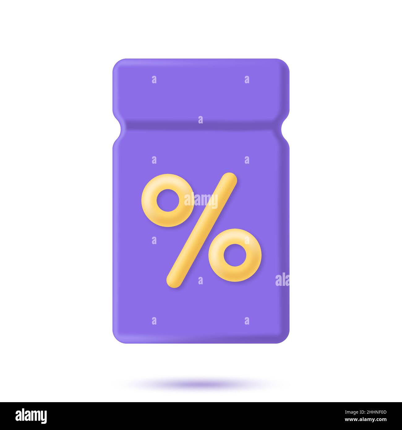 Coupon with interest Stock Vector