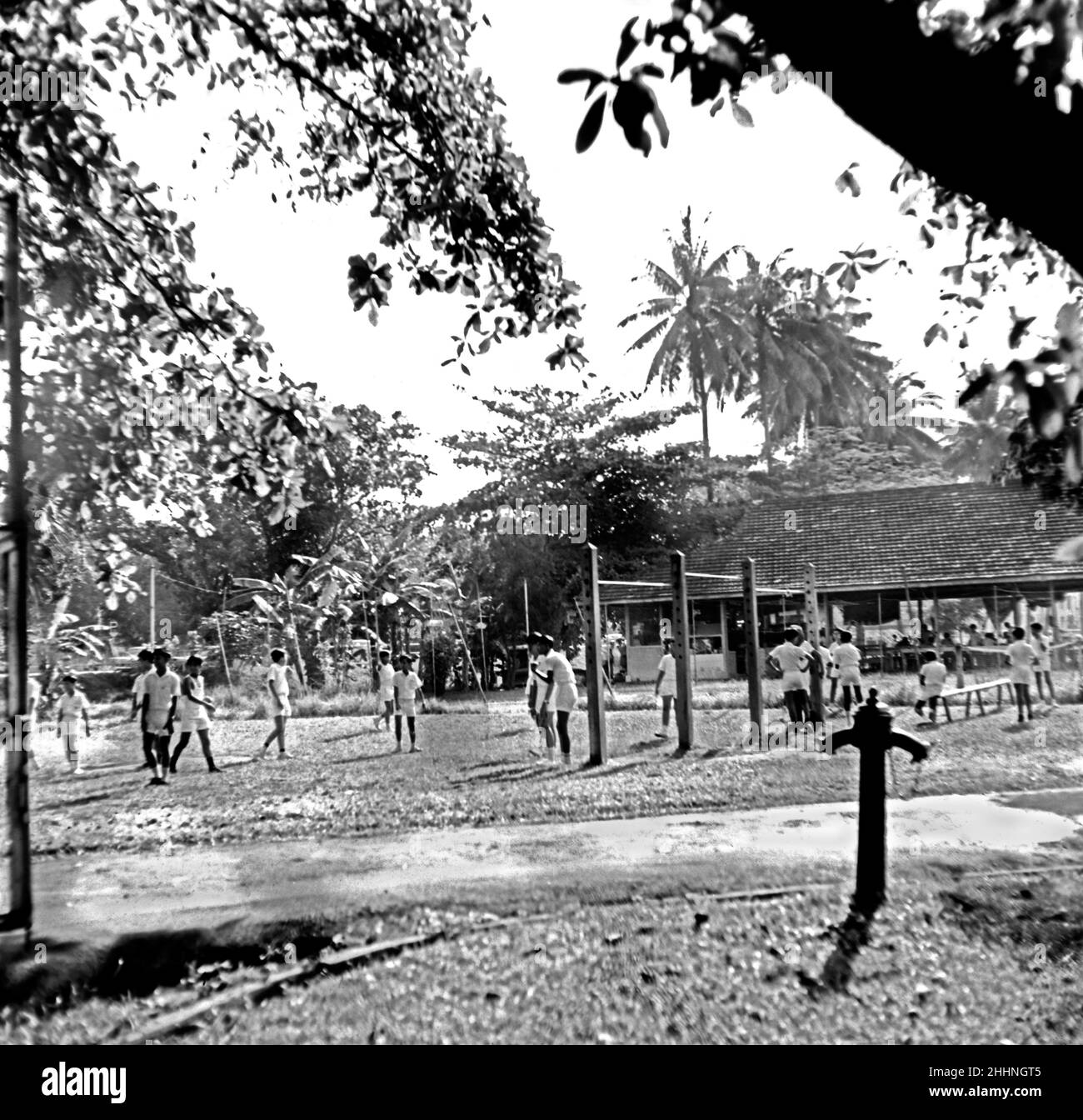 Singapore schoolchildren outdoor activities 1967 Stock Photo