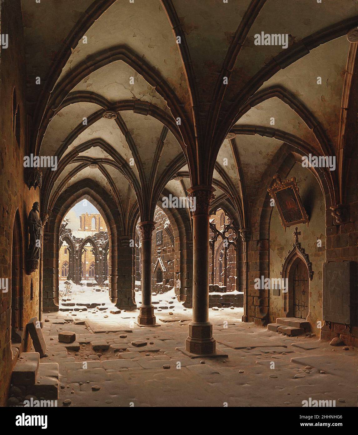 Vintage gothic landscape art Stock Photo Alamy