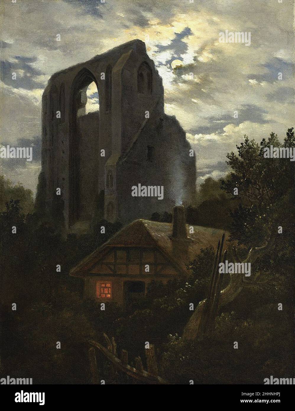 Vintage gothic landscape art Stock Photo Alamy