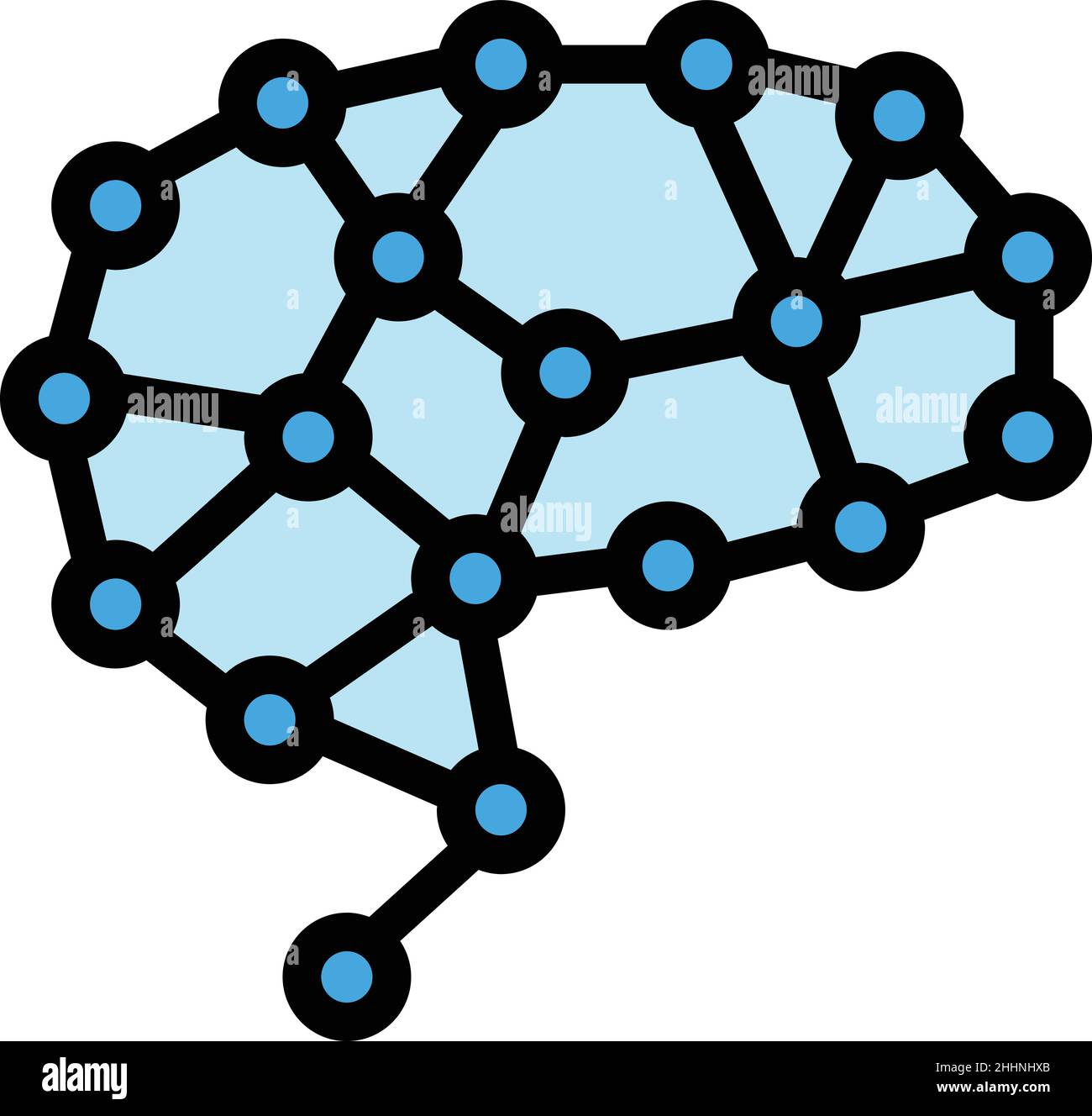 Brain neuronal network Stock Vector Images - Alamy