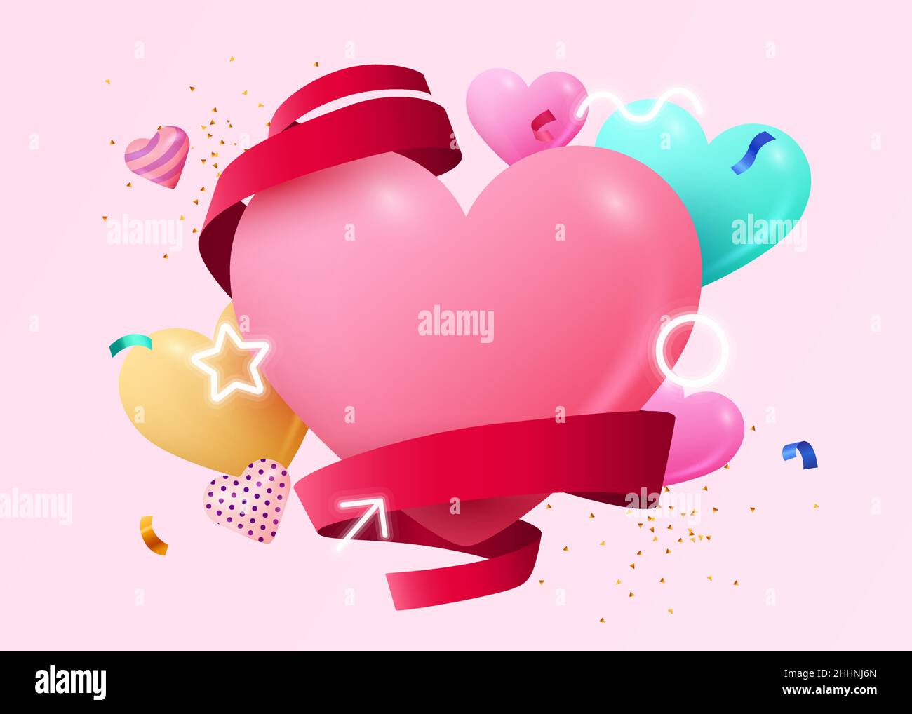 Valentines day celebration background Stock Vector Images - Alamy