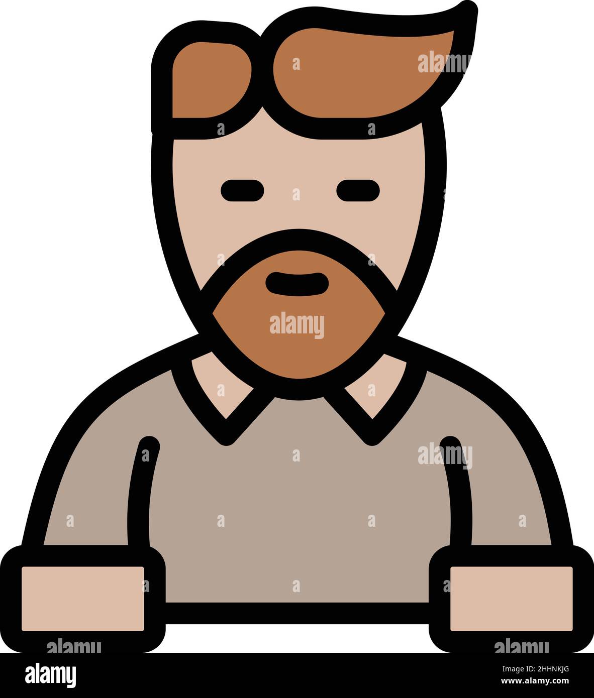 Old barista icon outline vector. Cafe coffee. Bar drink Stock Vector ...