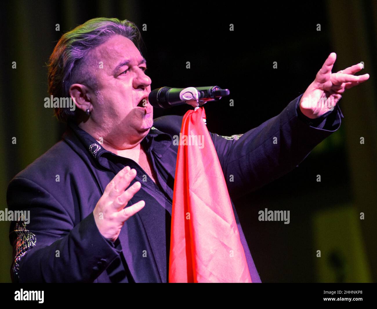 Schmied Loaf, Meat Loaf Tribute Band from Germany with singer Gerhard Schmied acting as Meat Loaf. Concert at Kongresshalle Giessen, Germany, 17th Dec, 2016 --- Fotocredit: Christian Lademann / lademann.media Stock Photo