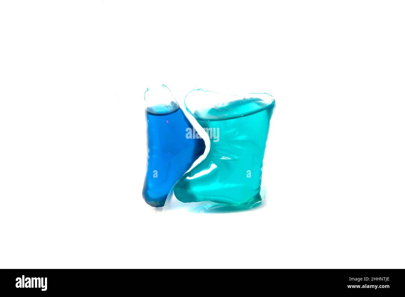 Washing gel capsule powder on the white Stock Photo Alamy
