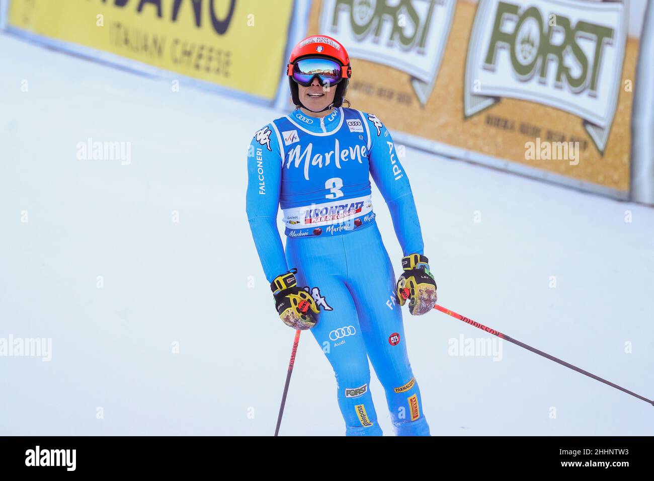 Kronplatz, Italy. 25th Jan, 2022. Federica BRIGNONE (ITA) during 2022 FIS  Ski World Cup - Women Giant