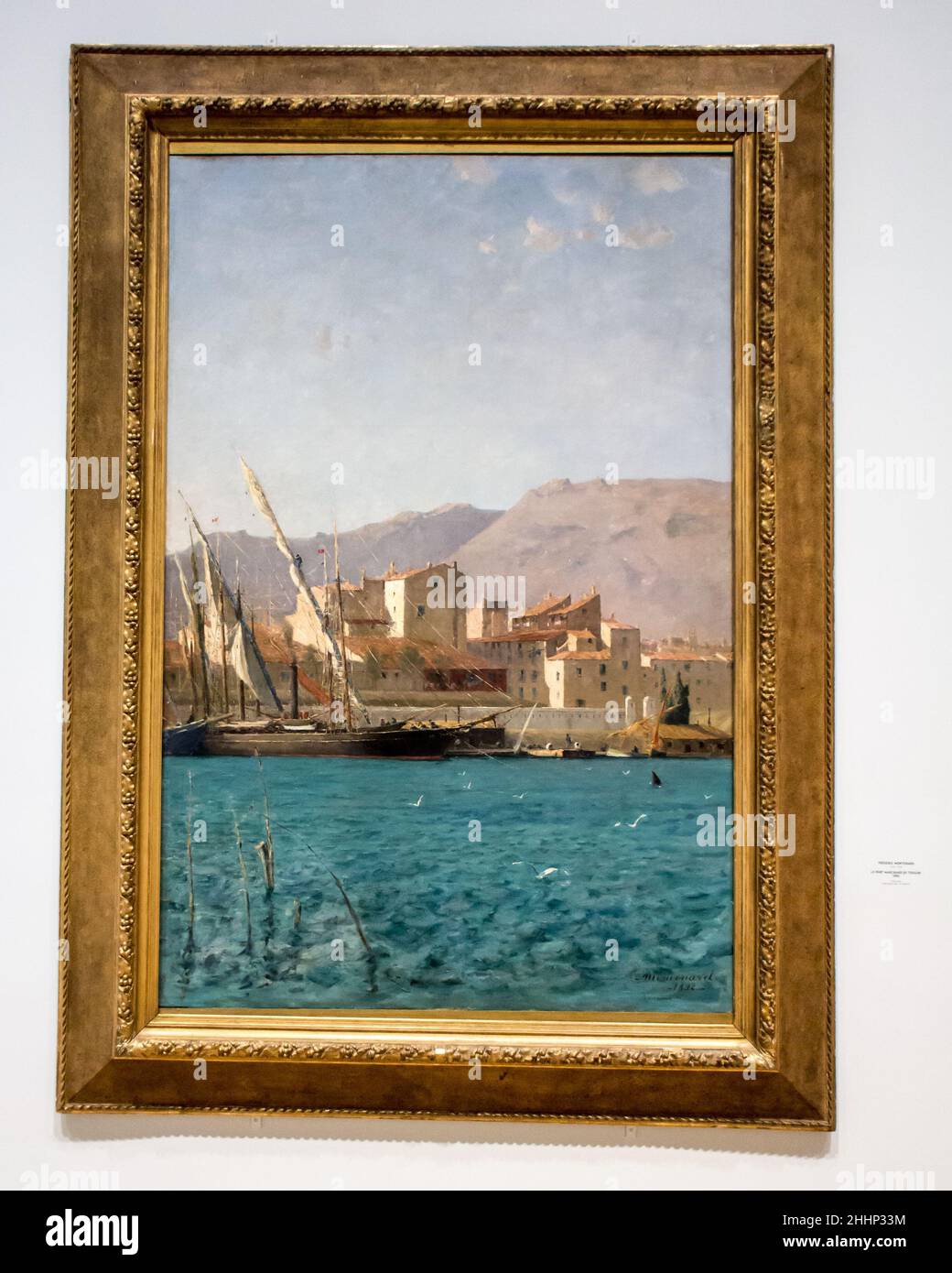 Re-opening of Musée d'Art de Toulon (reportage) : Frédéric MONTENARD  (1849-1926) : Le Port marchand de Toulon (1882 Stock Photo - Alamy