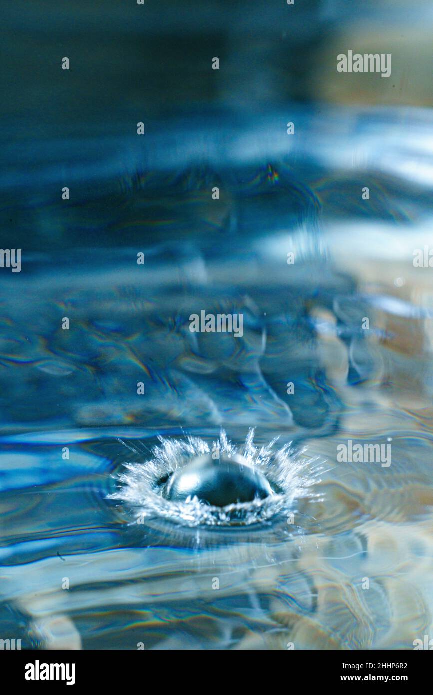 Splashing water splash wet drops hi-res stock photography and images ...