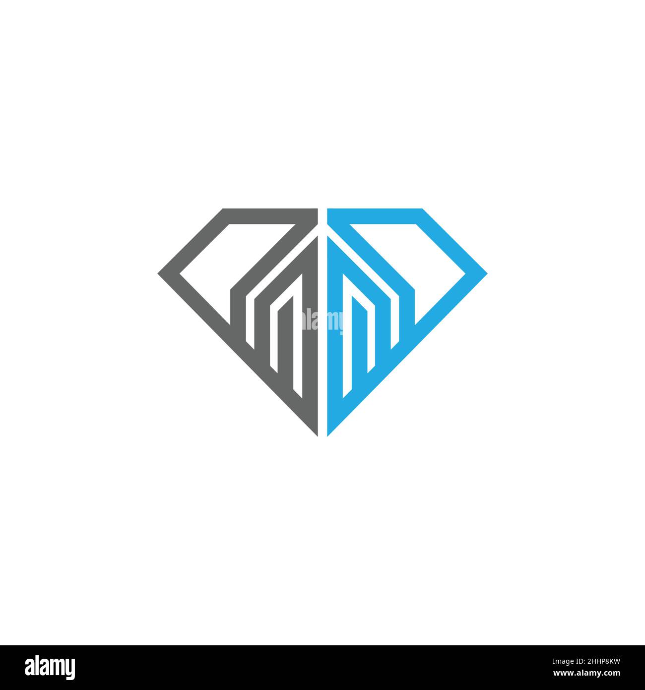 Diamond design logo for construction industry. Vector illustration EPS.8 EPS.10 Stock Vector