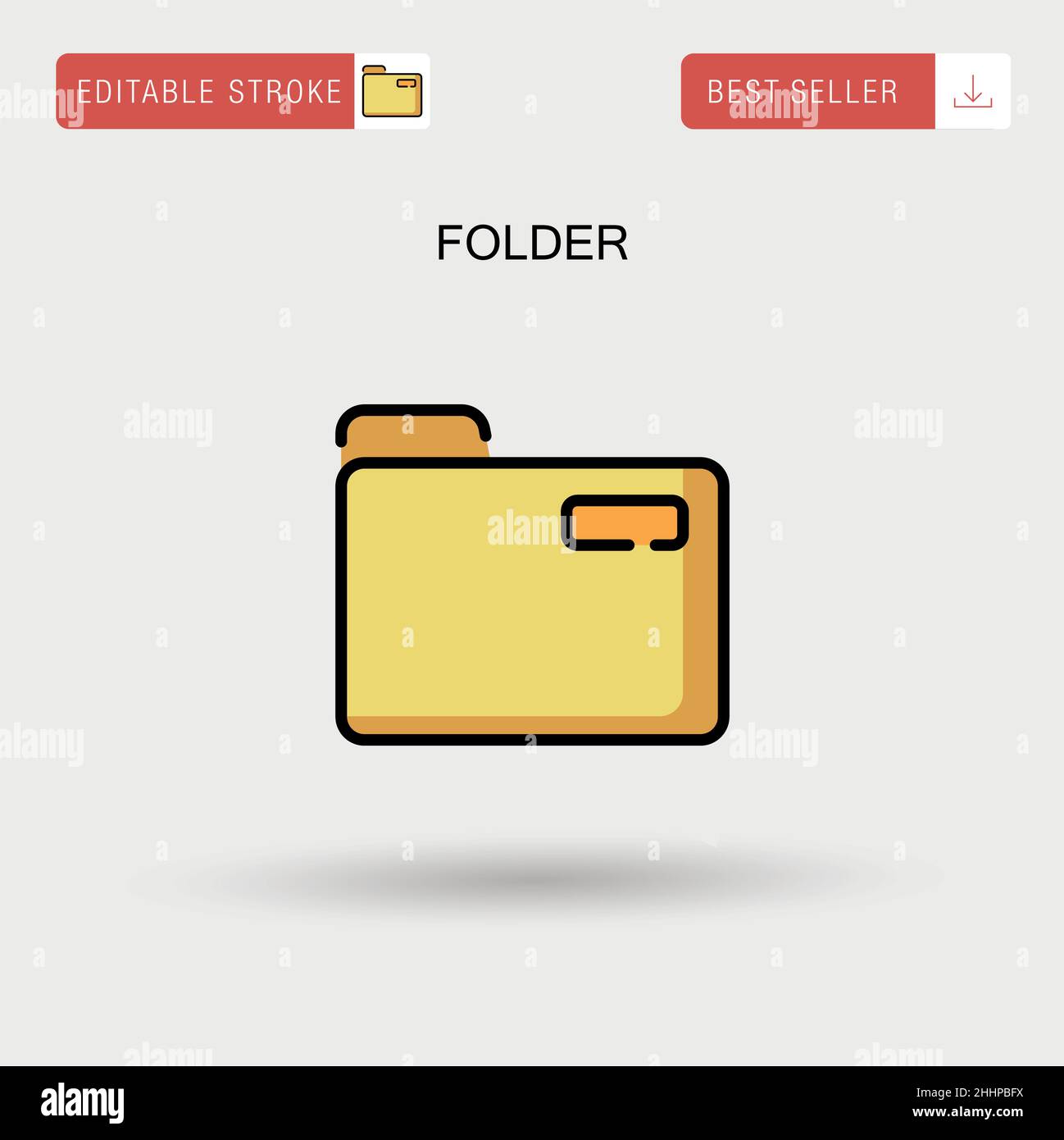 Folder Simple vector icon Stock Vector Image & Art - Alamy