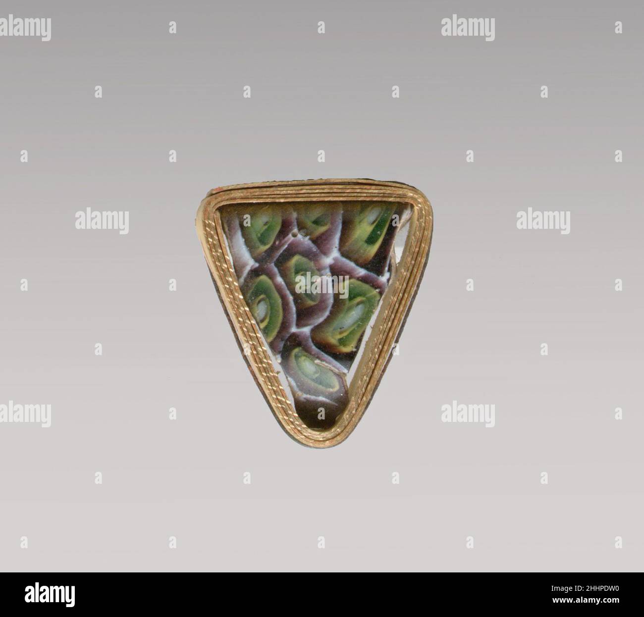 Glass mosaic carinated bowl fragment late 1st century B.C.–early 1st ...