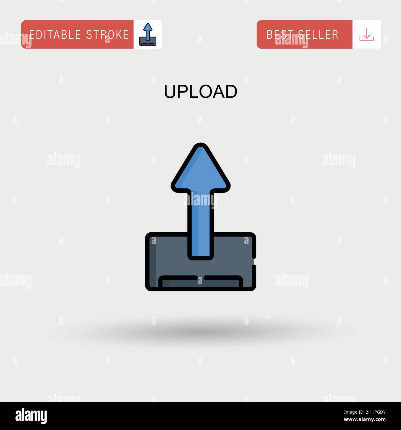 Upload Simple vector icon Stock Vector Image & Art - Alamy