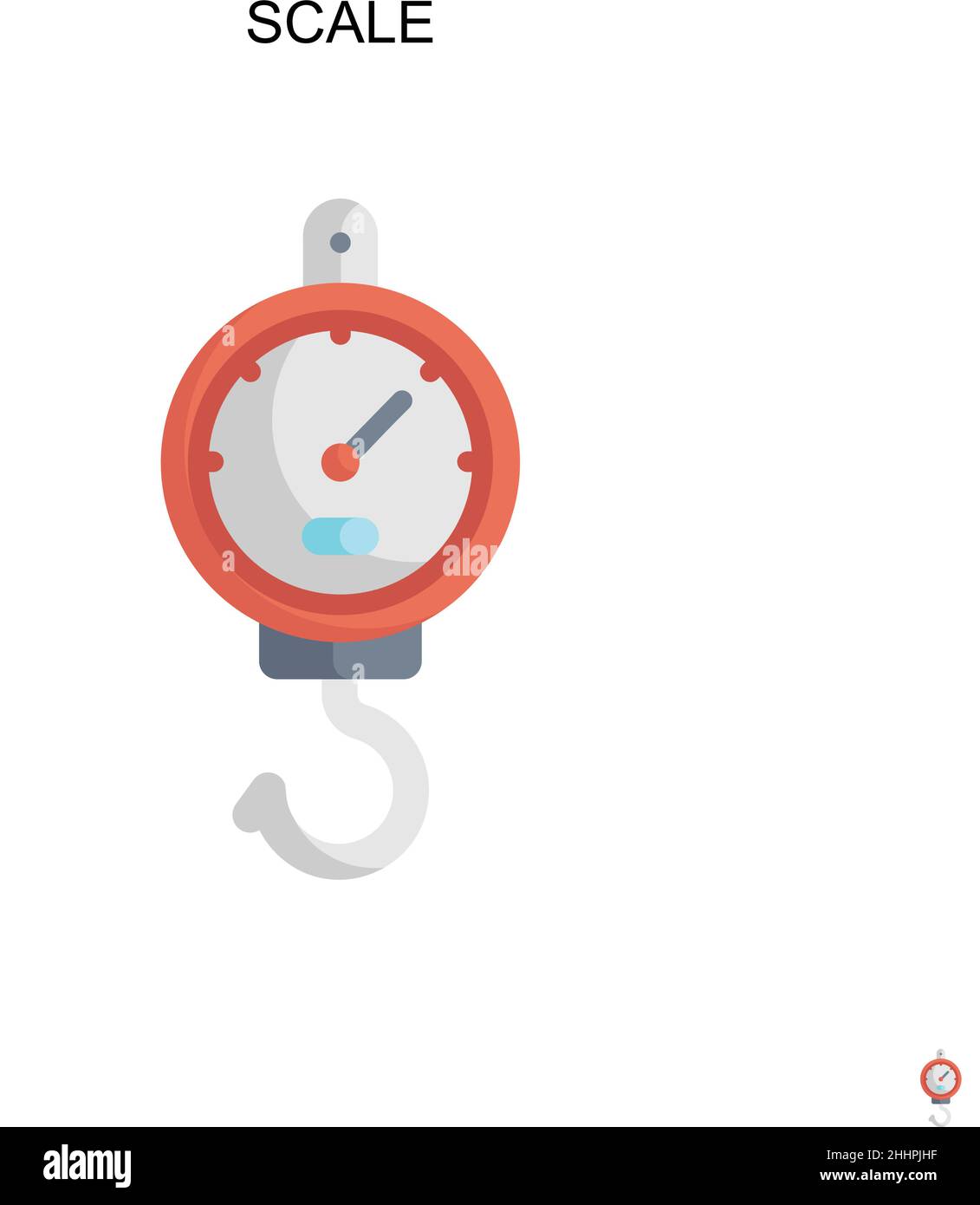 Scale Simple vector icon.Perfect color modern pictogram on editable ...